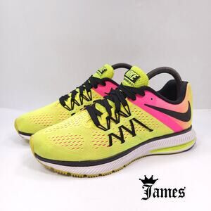 Nike Zoom Winflo 3 Athletic Running Shoe Womens Size 7 844742-999 Yellow